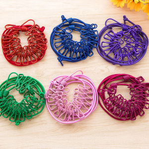 Portable Travel Laundry Drying Rope Windproof Outdoor Camping Hiking Essential Versatile Clothesline No Drilling Required