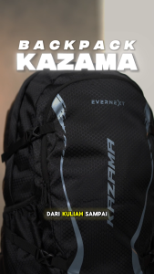 EVERNEXT - TAS RANSEL PRIA WATERPROOF TAS PUNGGUNG LAPTOP SEKOLAH KULIAH TAS OUTDOOR BACKPACK COWOK KAZAMA