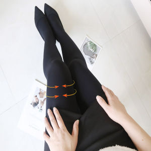 300D Belly Contracting Hip Lifting Pantyhose Autumn and Winter Slimming Micro Pressure Stockings Matte Opaque Silm Leg Shaping Velvet Pantyhose