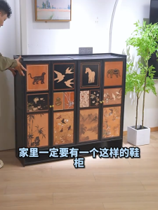 Namiki Multi-Layer Bamboo Wood Simple Storage Shoes Rack Shoe Cabinet Porch Cabinet
