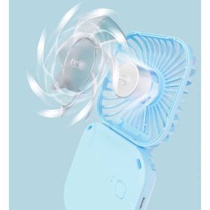 Foldable Pocket Fan Handheld Rechargeable Mini Fan Neck Hanging Fan