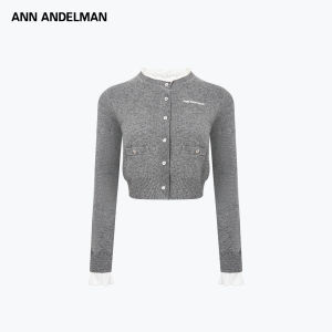 ANN ANDELMAN | Spring New Arrival Ruffled Patchwork Slim Fit Knitted Sweater