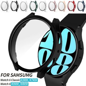 เคส กระจก ฝากรอบ Samsung Galaxy Watch 6 40 มม. 44 มม. PC สำหรับกับกันชน นาฬิกา อุปกรณ์เสริม เคสป้องกัน 4 สติจกัน ราคาล่าสุด