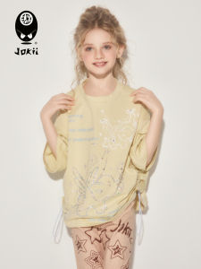 Girls Two-Way Wear Adjustable Waist T-shirt