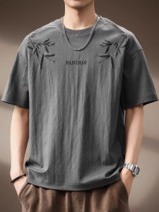 Breathable Lightweight Quick-Dry Printed Linen T-Shirt