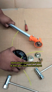 PAKET HEMAT! senar mata pisau 100 METER + nylon rope mesin potong rumput 2 tak