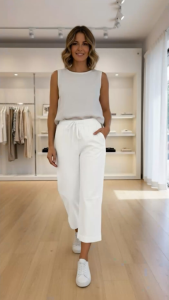 Elegant Womens Cotton Pants – Comfortable Stylish & Casual Pants for Office Leisure & Travel