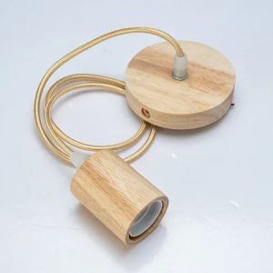 JOYINLED Modern E26 E27 Hanging Lamp Nordic Wooden Pendant Light for Living Room Kitchen Home Lighting Luminaire Pendant Lamp