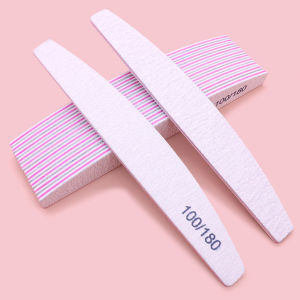 Bộ 10 Dũa Móng Chuyên Nghiệp 100/180 Grit Mặt Hai Mặt Bề Mặt Nhám Dùng Cho Móng Acrylic Dùng Được Tại Salon Và Tại Nhà