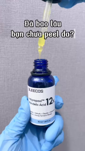 Peel Da An Toàn Tại Nhà Tái tạo Da Giảm Mụn Kiềm Dầu Ngăn Lão Hóa Da Geno Pep Peel Mandelic 3 x 10ml