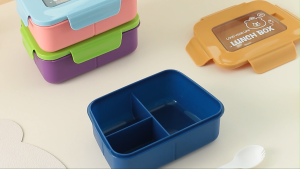 BabyShop-C1380 Lunch Box Anak 3 Sekat Anti Tumpah Tempat Makan Kotak Bekal Bento Anak Sekolah Kotak