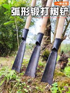 Thickened Forged Tree Shovel Pit Digging Goddess Post Hole Digger Transplant Tree Root Spade Outdoor Garden Tool