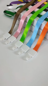 50/100pcs ID Lace With Pvc Hook Lanyard/Business Work Card ID Lanyard/Waterproof Glossy ID Lanyard For School & Office Supplies 45cm.