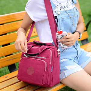 New Womens Casual Large Capacity Shoulder Bag Multi-Functional Waterproof Travel Backpack Double Strap Crossbody Bag