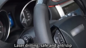 Universal Steering Wheel Cover Carbon Fiber Leather Luxury Anti Skid Wear Resistant Suitable