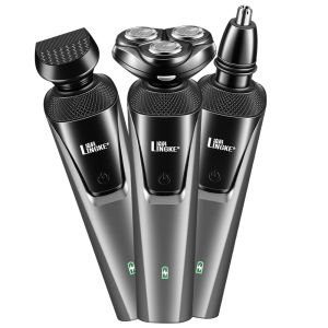 Pemangkas Rambut Rechargeable: Pemangkas Rambut Elektrik 3 In 1 untuk Pria