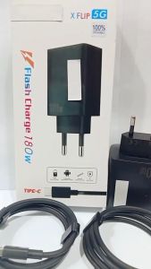 Charger HP For Android 180W For VVO X FLIP 5G Flash Charge Adapter + Kabel MICRO/V8 Fast Charging