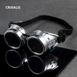 CRIXALIS Cyber ​​Goggles Vintage Retro Hàn Punk Gothic UV400 Kính Mát Dành Cho Nam Phong Cách Khoa Học Viễn Tưởng Chủ Đề Halloween Kính Mắt Thời Trang