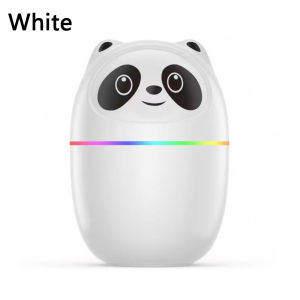 Portable Cute Panda USB Humidifier Aroma Diffuser Night Light Cool Mist Plant Purifier for Household Desktop Travel