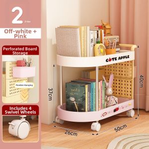 Multi-layer Book and Stationery Storage Cart