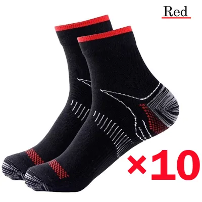 10Pairs Plantar Fasciitis Socks with Arch Support for Men & Women - Best Ankle Compression Socks for Foot and Heel Pain Relief -