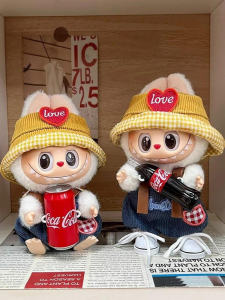 Labubu Trendy Overalls Baby Clothes Third Generation Not Detachable Cola Surprise Special Shake Backstrap Pants for Boys And Girls