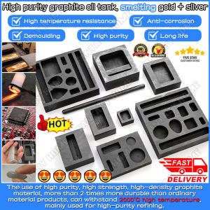 👍High Quality👍Graphite Ingot Bar Mold Crucible For Melting Gold Silver Casting Refining,Molten Casting Refining Gold Silver Graphite Ingot Mold Mold Crucible