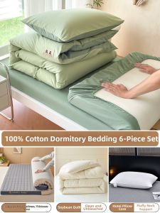 NONGNONGAI | Cotton Student Dorm Bedding Set