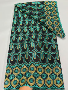 African Cotton Lace Fabric 2025 High Quality Embroidered Nigerian Swiss Voile Lace Fabric French Materials for Party Dress Women