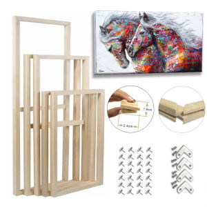 Choice 30x40 30x30 40x50 Wood Frame For Canvas Oil Painting Picture Nature DIY Frame For Diamond Painting Picture Wall Art Decor