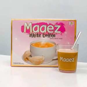 MAAEZ WHITE COFFEE WITH BIRD NEST AND WHITE COFFEE HAZELNUT