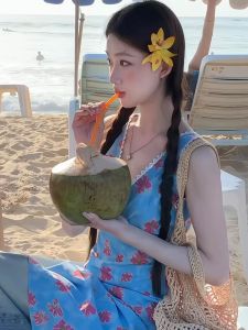 กิ๊บติดผมดอกไม้สีเหลืองสำหรับวันหยุดชายหาด กิ๊บติดผมแบบมีด้านข้างสำหรับการถ่ายภาพท่องเที่ยว เครื่องประดับผมสำหรับผู้หญิง สไตล์หวาน สีสันสดใส