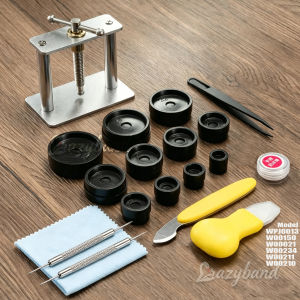 Bộ Dụng Cụ Sửa Chữa Đồng Hồ Chuyên Nghiệp 21 Món Bộ Ép Đóng Vỏ Đồng Hồ Kèm Khuôn Ép Dụng Cụ Tháo Lắp Mặt Sau Đồng Hồ Kim Loại.