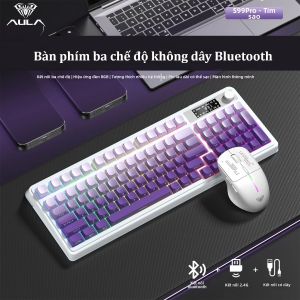 AULA | Bàn Phím Bluetooth Chơi Game Hiển Thị Số
