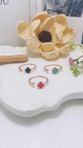 Cincin Emas Asli 10 Karat Clover J5 Ismoyo