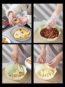 Silicone Air Fryer Liners Air Fryers Basket Oven Accessories Non-Stick Round Air Fryer Inserts