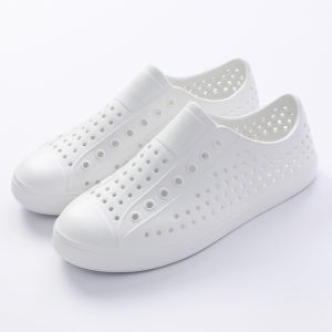 Womens Summer Office Wear Slip-On Sandals Anti-Slip Beach Flip Flops Hollow out Design Lightweight EVA Material Flat Heel