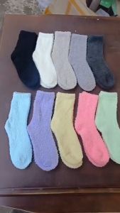 Tất Vớ Len Dày Ấm Phong Cách Hàn Màu Trơn Wool Nam Nữ RQN2574 - REQUANE