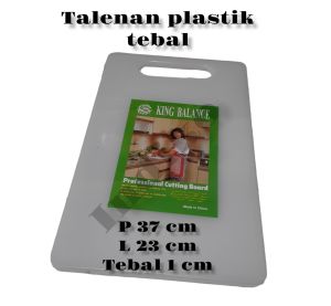 talenan plastik cutting board plastik tebal 37x23 cm