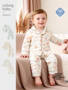 CAIYINGFANG | A Grade All Cotton Kids Pajamas Light Long Sleeve Set