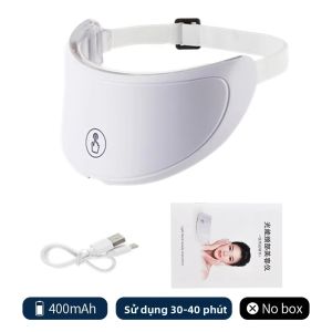 Mặt Nạ Nâng Cơ Cổ LED Photon Chống Nhăn Làm Săn Chắc Da Làm Sáng Da Trẻ Hóa Da Dụng Cụ Làm Đẹp Để Xóa Nếp Nhăn Vùng Cổ