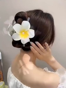 AIDA Elegant Flower Jawclip Klip Rambut Cengkam Bunga Elegant Strong Grip Hair Accessories Aksesori Rambut Cantik 优雅花朵抓夹