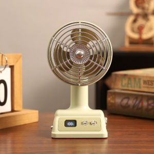 XINLUO | Vintage Portable Rechargeable Mini Desk Fan