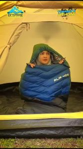 Sleeping Bag Ultralight Ecodown Fiber + Thermal Alif 400 Fp Series Sleeping bag Hangat ringan Selimut Tidur Camping Hiking
