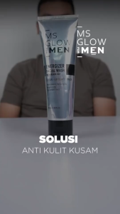 MS GLOW For Men Energizer Facial Wash 3 in 1 Pembersih Wajah Pria Mencerahkan dan Melembabkan XX393