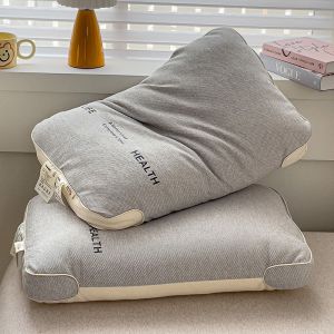 New Japanese Style Knitted Neck Support Pillow Ultra Soft Comfortable Washable Single Person Pillow Rectangular Shape Polyester Fiber