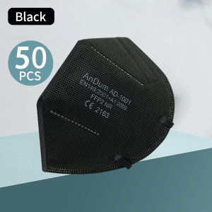 50PCS FFP2 Mask CE Approved Filtering Half Face Mask 5 Layer 17 Color Dust-Proof Anti-PM2.5 Respirator Reusable Protective Masks
