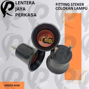 Fitting Colok Lampu Hitam / Fitting Lampu E27