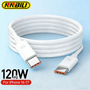 NNBILI PD 120W USB C to USB Type C Cable Fast Charge Data Cable For Iphone 15 16 17 Pro Huawei Samsung Xiaomi Data Line 1M 2M 3M