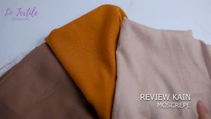 Kain Moscrepe Mosscrepe Premium 1 Meter - Bahan Gamis Murah Kerudung Hijab